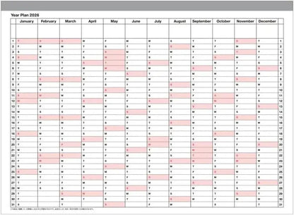 Mark's 2026 Planner Schedule Book Monthly Calendar Notebook