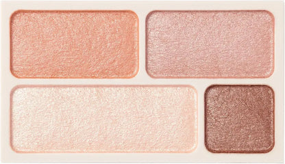 Muji Eye Color 4 Color Type Eyeshadow - Orange Coral - 4550583916503
