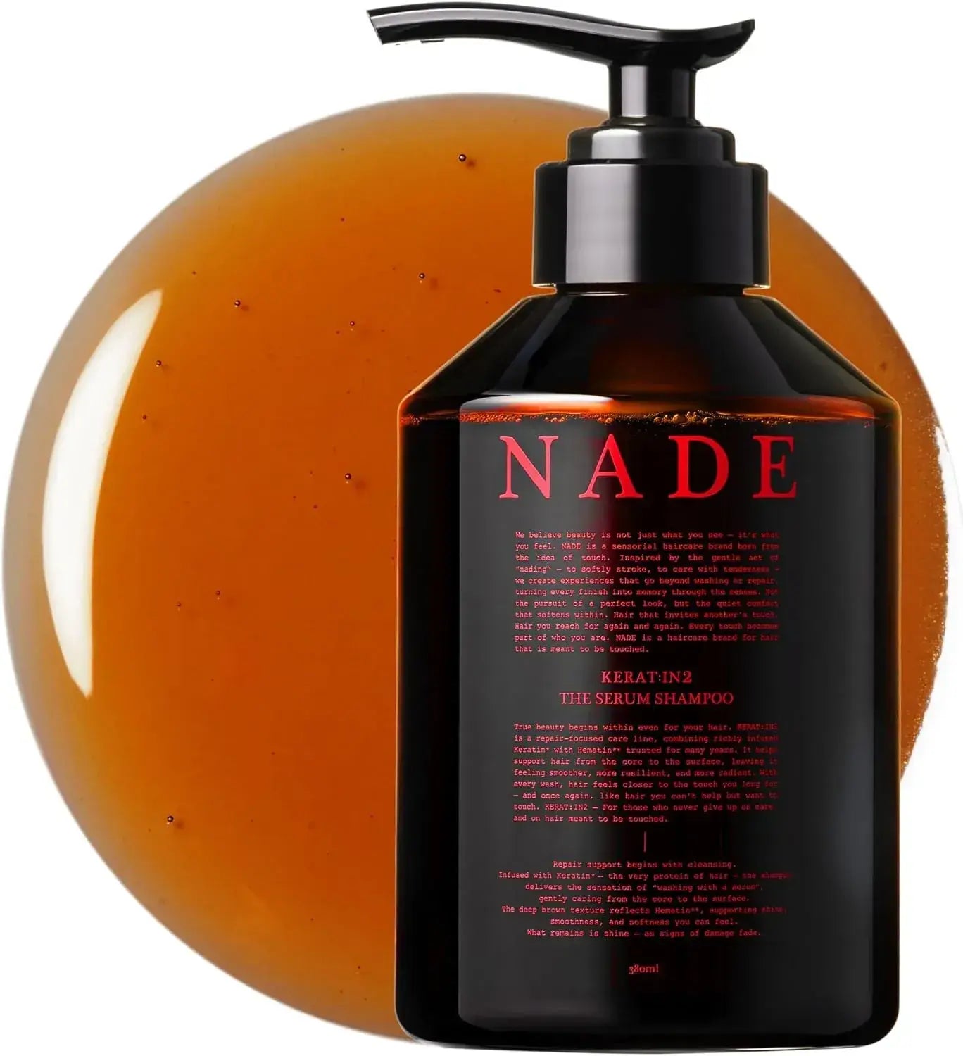 Nade Keratin Serum Shampoo Damage Repair 380mL