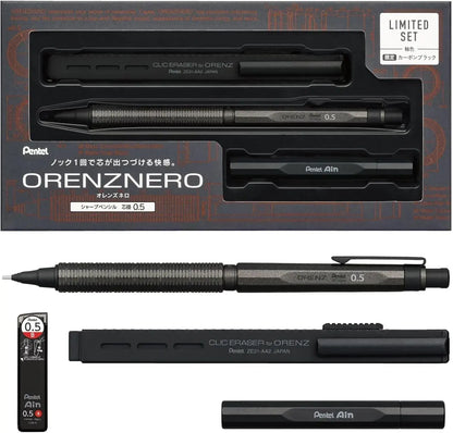 Pentel Orenz Nero Mechanical Pencil - 0.5mm Carbon Black - 4902506432261