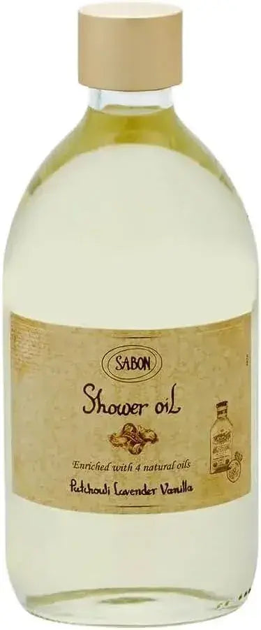 Sabon Shower Oil Patchouli Lavender Vanilla 16.9 fl oz 500 ml