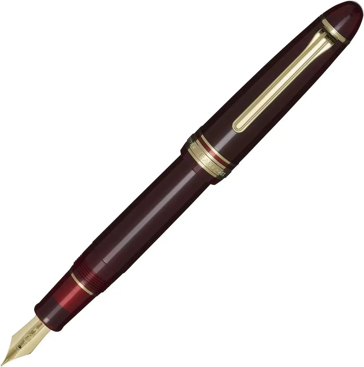 Sailor Profit Casual L Basis Gold Trim Fountain Pen Japan Fine Nib - Red - 4901680611622