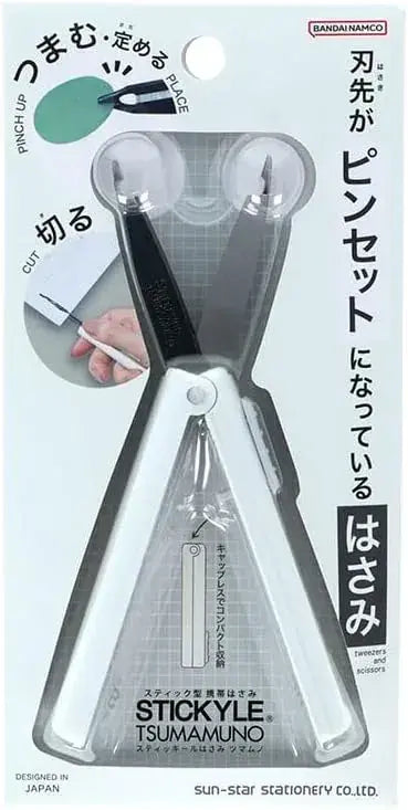 Sun-Star Stationery Sticky Scissors Tweezers Tool - White W15xH79xD17mm - 4901770038582
