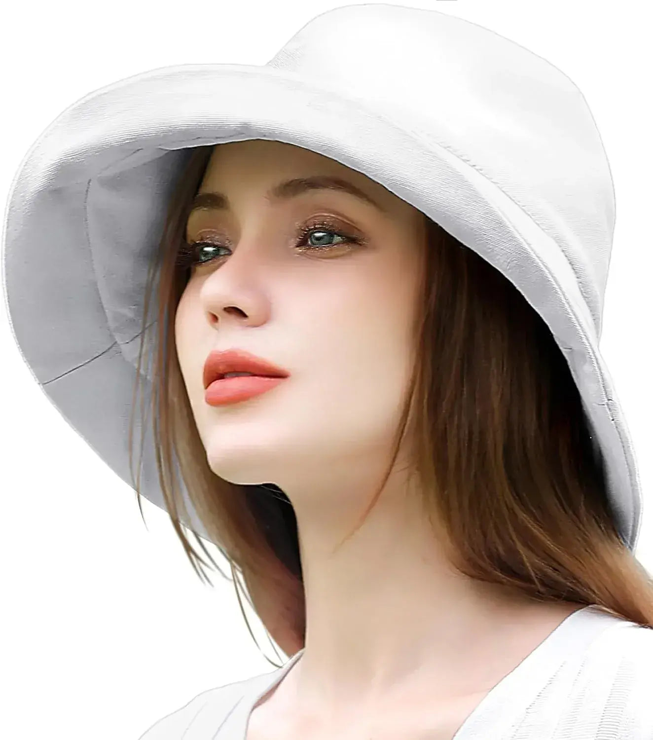 The Classic Tokyo UV Label 100 Percent UV Protection Sun Hat Women - 59.5cm White - 4595987813041