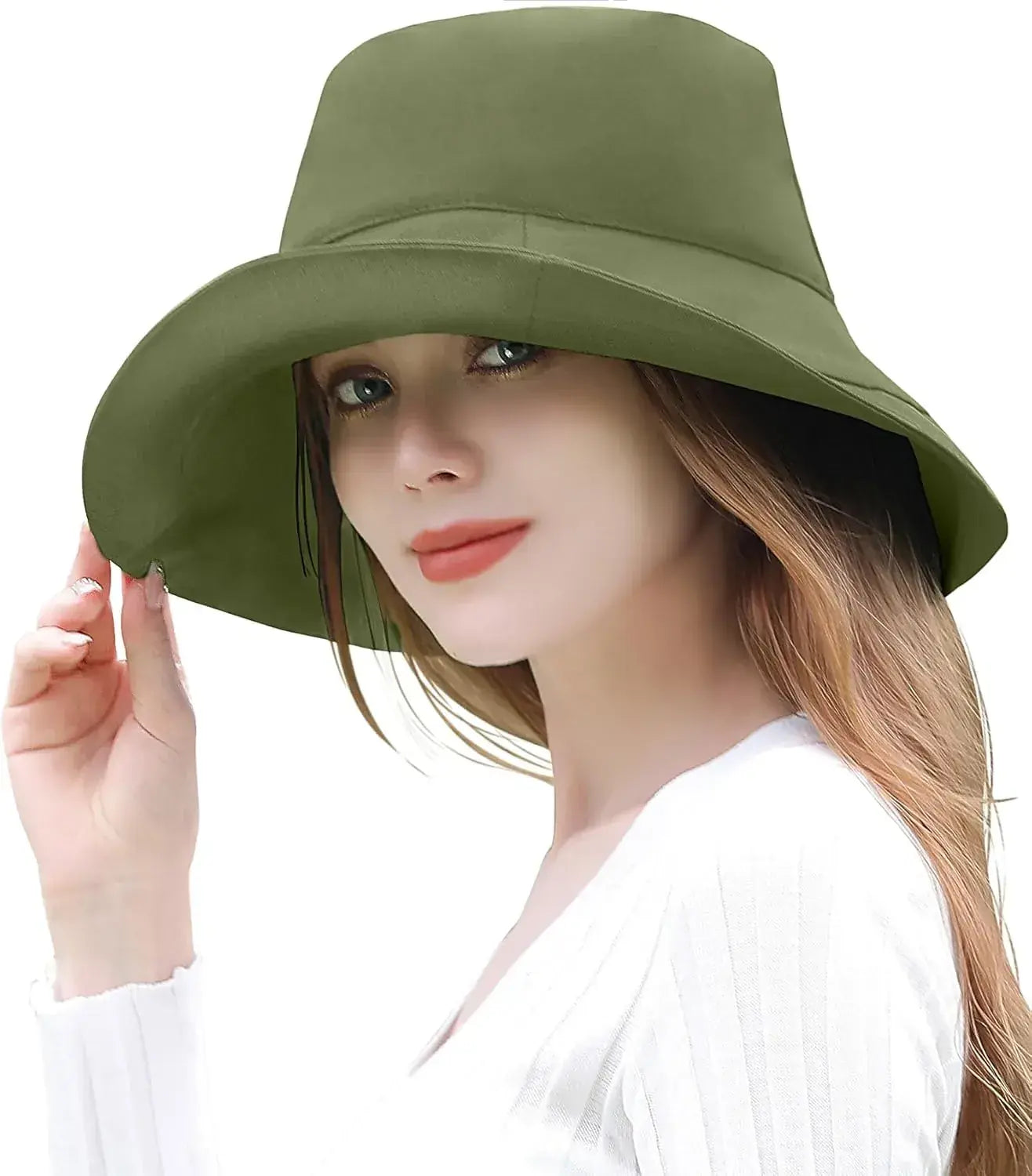 The Classic Tokyo UV Label 100 Percent UV Protection Sun Hat Women - 59.5cm Green - 4595557031103
