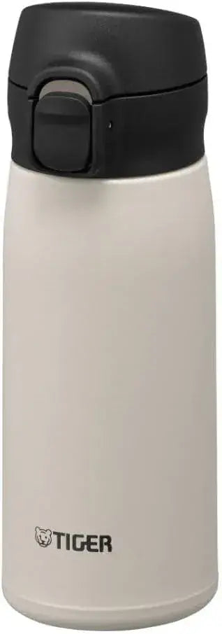 Tiger One Push Stainless Steel Water Bottle - White-350ml - 4904710453483
