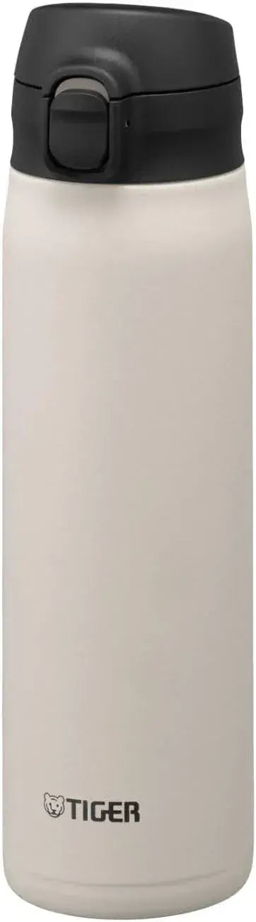 Tiger One Push Stainless Steel Water Bottle - White 750ml - 4904710453513