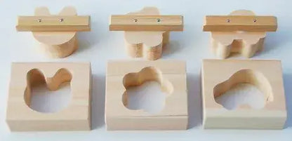 Yamaco Onigiri Sushi Press Mold Hinoki Wood Flower