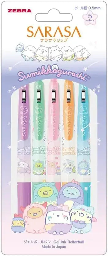 Zebra Sarasa Clip Gel Ballpoint Pen - 5 Colors B - 4901681156191