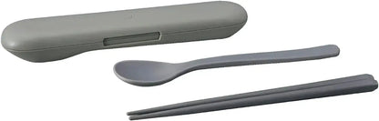Zojirushi Soup Jar Pouch - Chopsticks & Spoon Set-Cloud Grey - 4974305231550