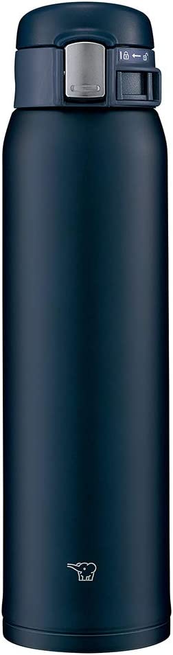 Zojirushi Mahobin (Zojirushi) Water Bottle Stainless Mug Bottle Direct Drinking Lightweight Cold Insulation One Touch Open Type Lightweight 600Ml Navy SM-SF60-AD
