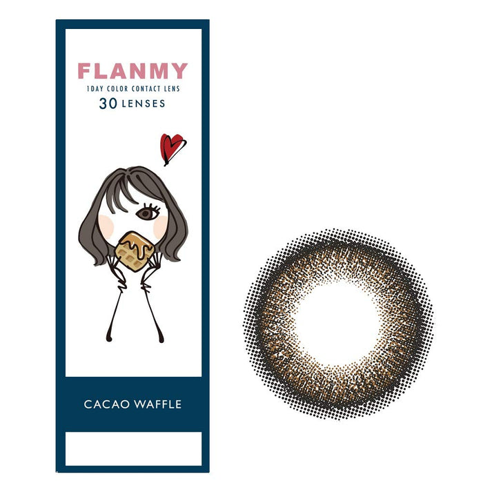 Flammie Aquarich Cacao Waffle 30 Pieces 1 Day -2.50 Brown - Japan