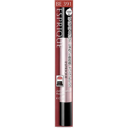 Kose Esprique Juicy Cushion Rouge Brown Beige BE391 2.7g - Japanese Liquid Lipstick