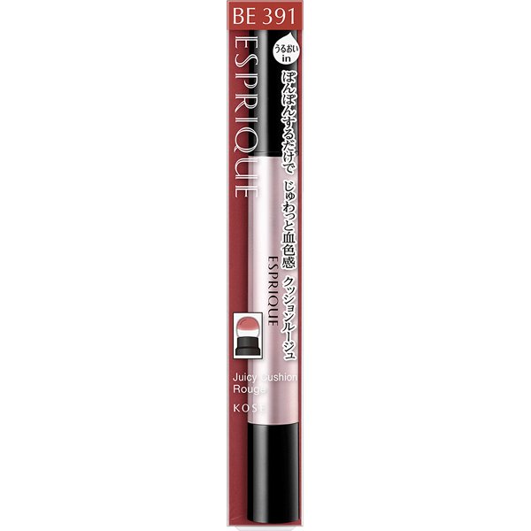 Kose Esprique Juicy Cushion Rouge Brown Beige BE391 2.7g - Japanese Liquid Lipstick