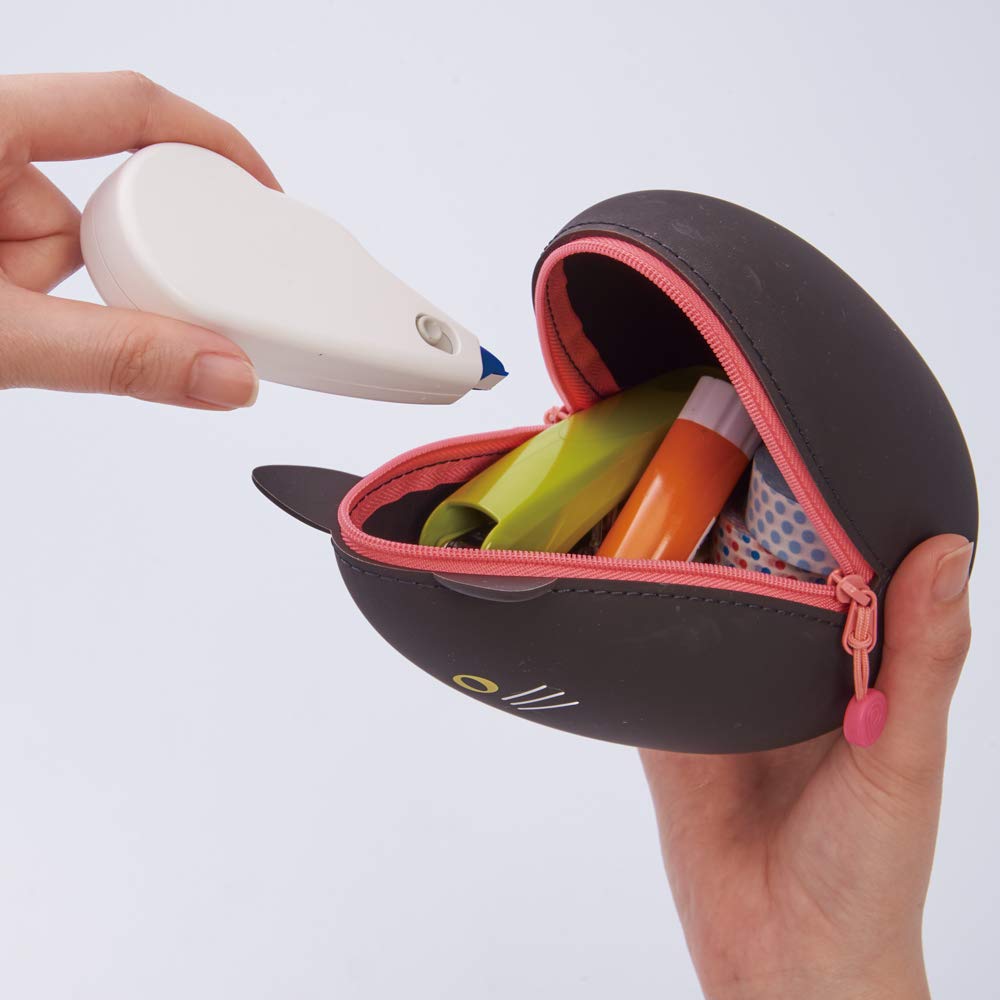 Lihit Lab Egg Pouch Big Mikeneko A7783-7 Japan