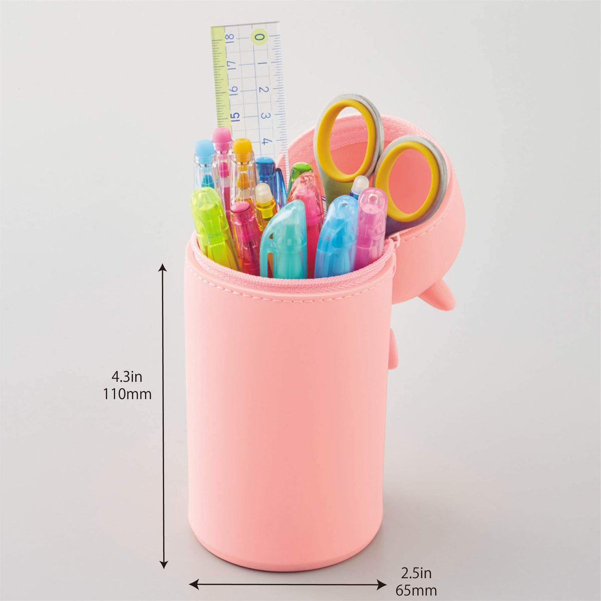 Lihit Lab Stand Pen Case Big Punilab Penguin A7714-10 - Japan