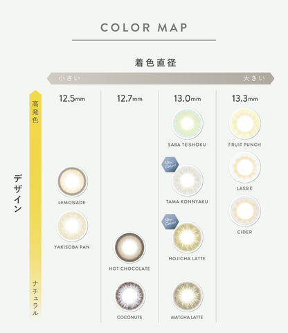 N'S Collection 1Day Colored Contacts Uv Cut - 10 Pieces Per Box - 14.2Mm - Mackerel Set Meal Sabateishoku/-0.75 (Japan)