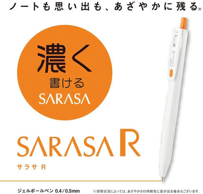 Zebra Sarasa R 0.4Mm Gel Ballpoint Pen 5 Color Set Japan Jjs29-R1-5C-D